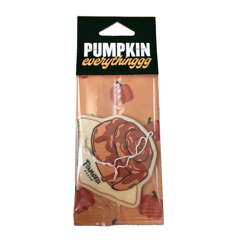 Panera Bread Pumpkin Cinnamon Roll Car Air Freshener Fall Autumn Scent